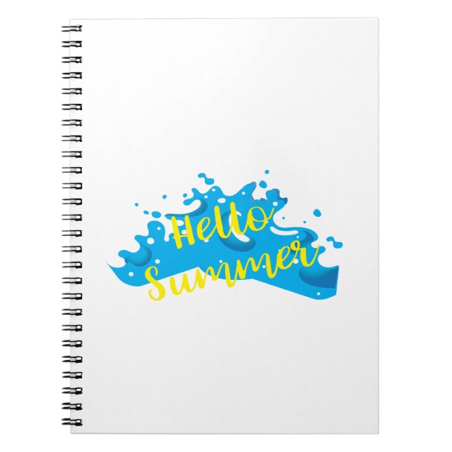 Cuaderno Hola Summer, Waves Graphic, Guay White (Frente)