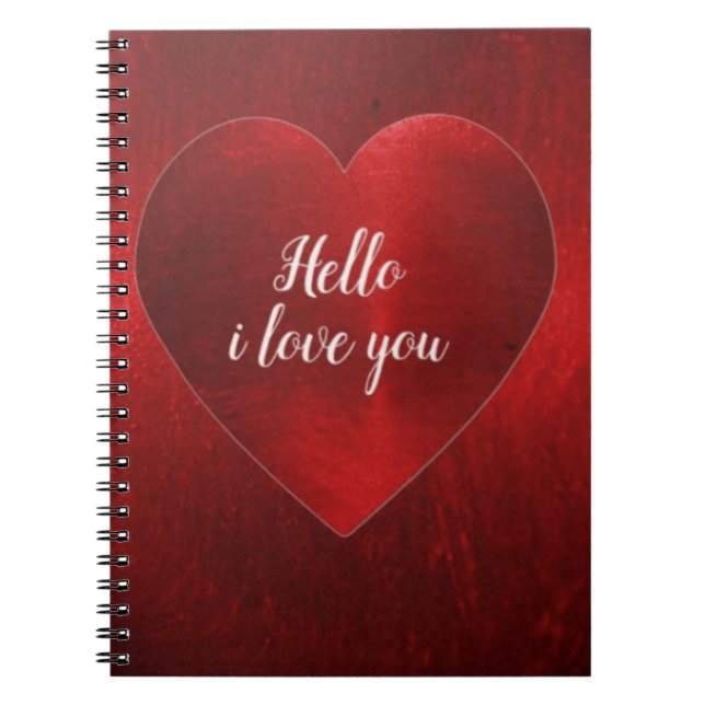 Cuaderno hola te quiero (Frente)
