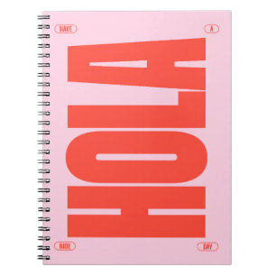 Cuaderno Hola (Tono Rosa Dulce)