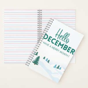 Cuaderno HolaDiciembre FelizNavidad CuadernoEnEspiralDeÁrbo