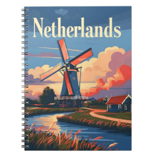 Cuaderno Holandés Delight: Adopte la Mágica del Molino de I