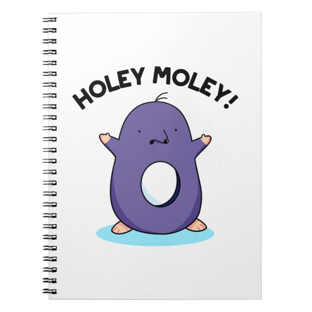 Cuaderno Holey Moley Chiste Pun de Topo  (Frente)