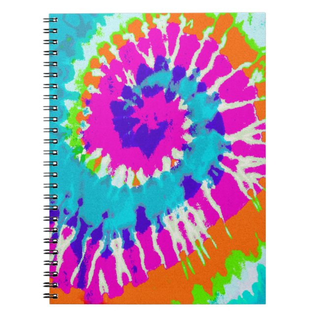 Cuaderno holiES - Estilo de batik de espiral de energía (Frente)