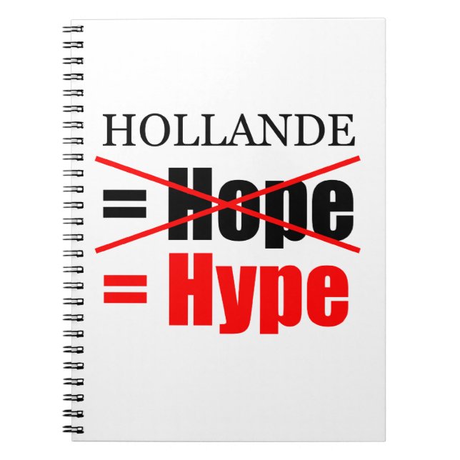 Cuaderno Hollande No Esperanza = Hype - Notebook (Frente)