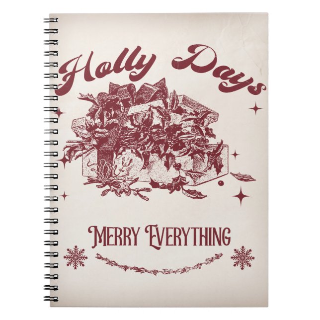 Cuaderno Holly Days Vintage Christmas (Frente)