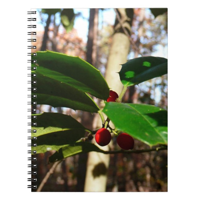 Cuaderno Holly Leaves I Holiday Botanical (Frente)