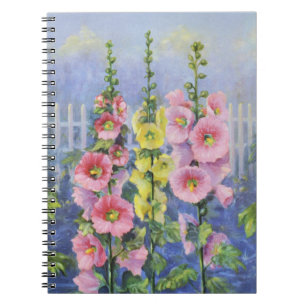 Cuaderno Hollyhock rosa y amarillo de Cargill, 1937