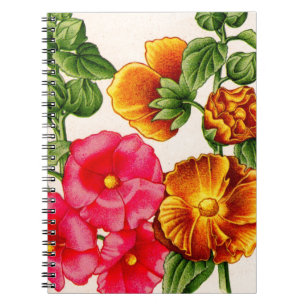 Cuaderno hollyhocks
