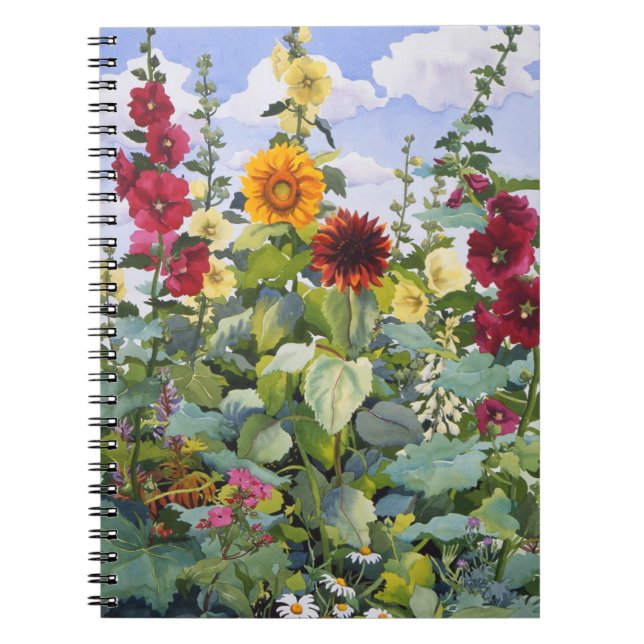 Cuaderno Hollyhocks y girasoles 2005 (Frente)