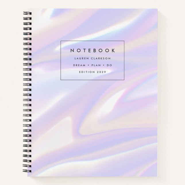 Cuaderno holográfico moderno (Anverso)
