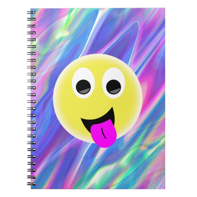 Cuaderno Holograma de emoji (Frente)