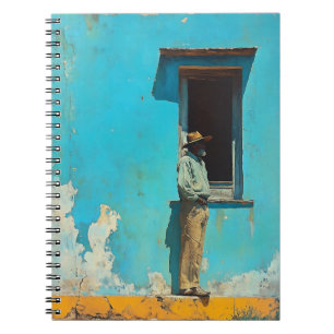 Cuaderno Hombre a la sombra - Una escena cubana rústica