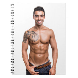 Cuaderno Hombre Caliente Camiseta Sexy Hombre Músculo Hunk