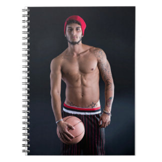 Cuaderno Hombre Caliente Hombre Sexy Tatuaje Barba Balonces