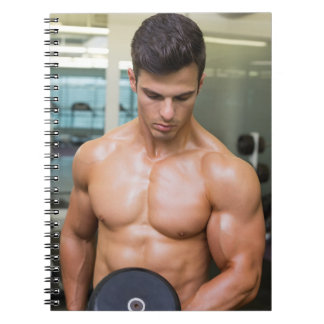 Cuaderno Hombre Caliente Levanta Pesa Sexy Sin Camisa Hombr
