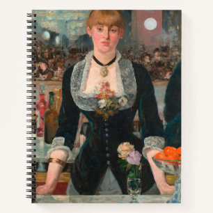 Cuaderno Hombre de bar parisino malhumorado Manet Un bar en