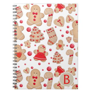 Cuaderno Hombre de pan de jengibre Galletas horneadas Rústi