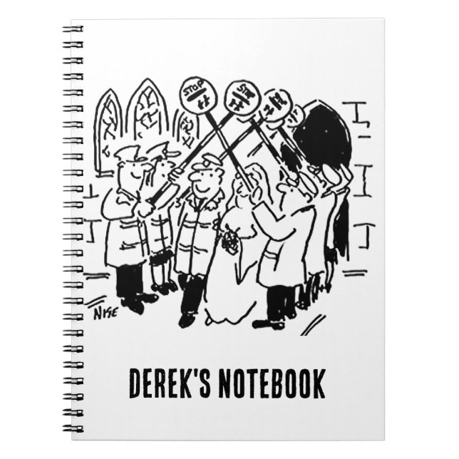 Cuaderno Hombre de pop casado con guardia de honor (Frente)