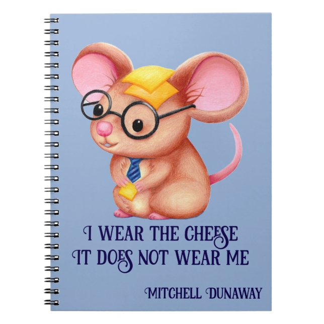Cuaderno Hombre de queso de pelo de negocios Gafas de zapat (Frente)
