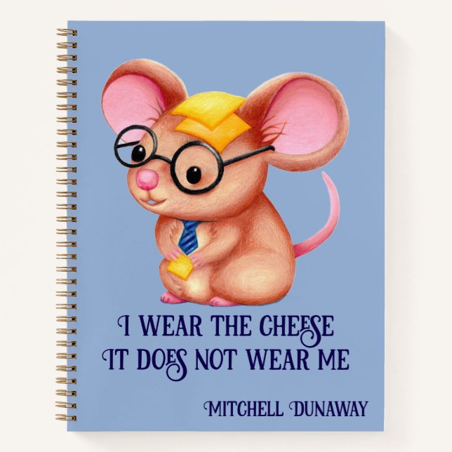 Cuaderno Hombre de queso de pelo de negocios Gafas de zapat (Anverso)