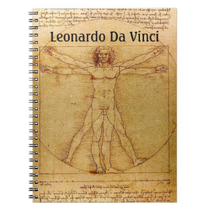 Cuaderno Hombre de Vitruvian de Leonardo da Vinci
