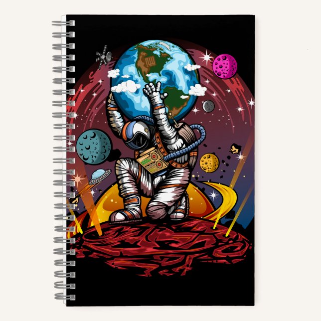 Cuaderno Hombre del espacio de Atlas (Anverso)