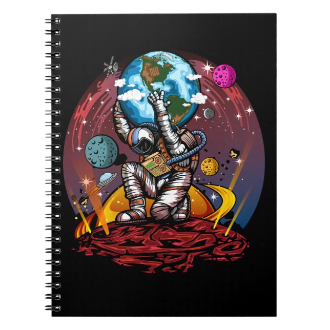 Cuaderno Hombre del espacio de Atlas (Frente)