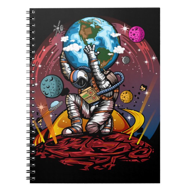 Cuaderno Hombre del espacio de Atlas (Frente)