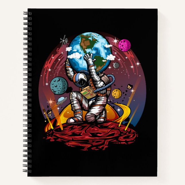 Cuaderno Hombre del espacio de Atlas (Anverso)