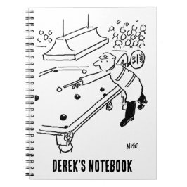 Cuaderno Hombre del pop de línea juega a la billadora