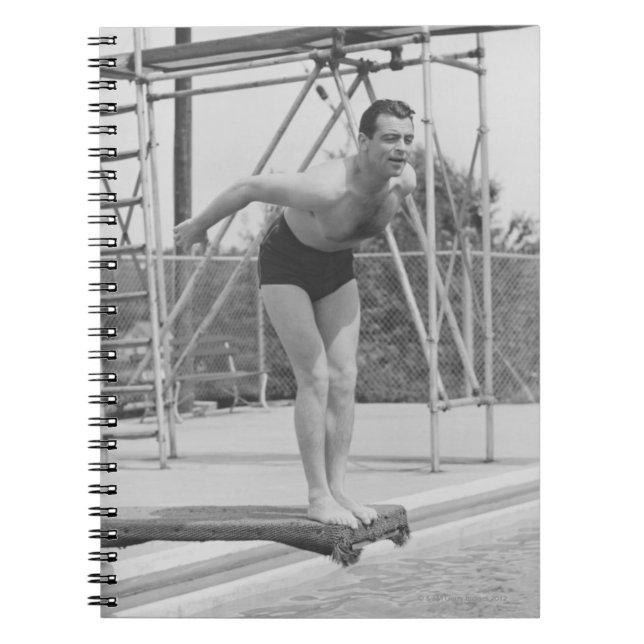 Cuaderno Hombre en el tablero de salto (Frente)