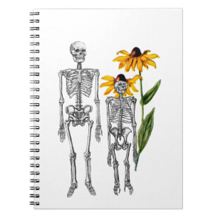 Cuaderno Hombre gracioso Chimpanzee Skeleton Black Eyed Sus