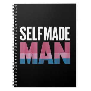 Cuaderno Hombre Hecho a Sí Mismo Bandera Transgénero Orgull