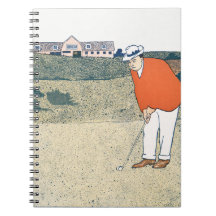 Hombre jugando golf de Edward Penfield.