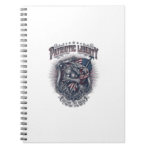 Cuaderno Hombre lobo patriota Patriota Horror Monstruo Patr