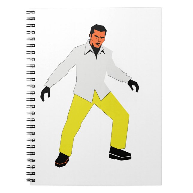 Cuaderno Hombre misterioso mira (Frente)