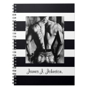 Cuaderno Hombre Musculoso Espalda en Jeans Ajustados Arte O