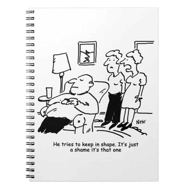 Cuaderno Hombre obeso incapacitado con sobrepeso trata de m (Frente)