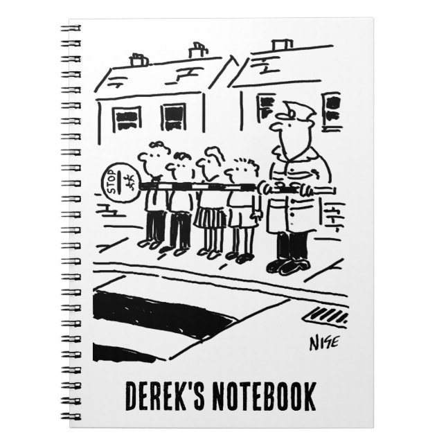 Cuaderno Hombre Piruleta Usa Piruleta como Barrera de Conte (Frente)