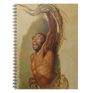 Cuaderno Hombre que lucha con un constrictor de boa,