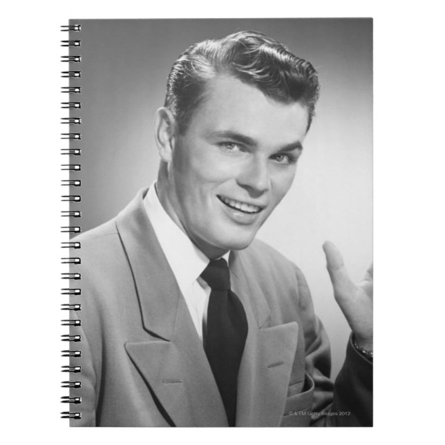 Cuaderno Hombre que señala 2 (Frente)