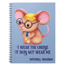 Hombre Queso Peludo Negocios Ratón Corbata Gafas F