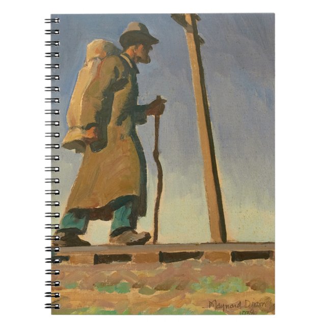 Cuaderno Hombre sin hogar por Maynard Dixon (Frente)