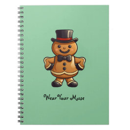 Cuaderno Hombre sonriente de pan de jengibre