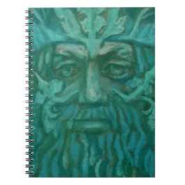 Cuaderno Hombre Verde, Rey Forestal, Dios Pagan, arte de fa