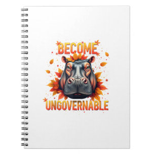 Cuaderno Hombres Ingeniosos e Indigentes Hippo Moo Deng