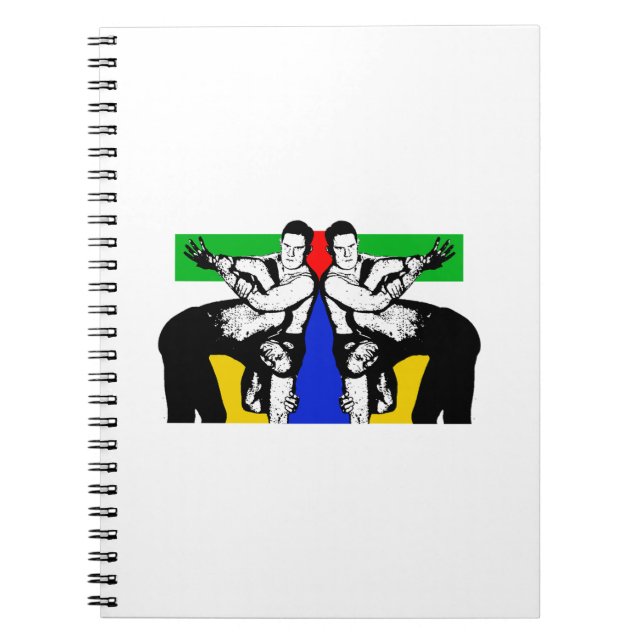 Cuaderno Hombres luchando contra la lucha (Frente)