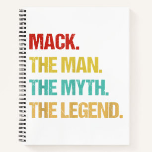 Cuaderno Hombres Mack El Hombre El Mito La Leyenda