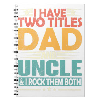 Cuaderno Hombres Tengo Dos Títulos Papá Y Los Padres Funny