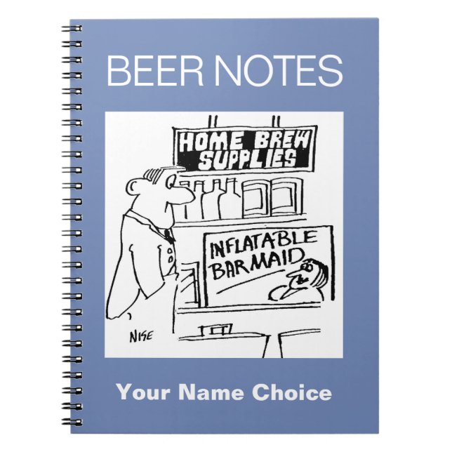 Cuaderno Home Brew Shop tiene una Barmaid Inflable (Frente)